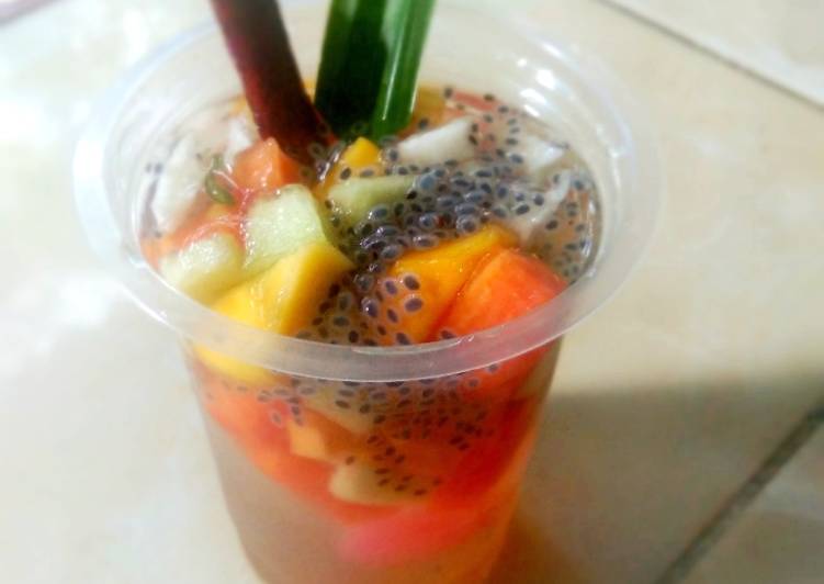 Resep Es buah telasih, Enak Banget