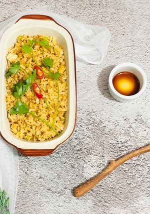 Hình của món Cơm chiên hải sản -ăn dặm.