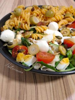 Una foto de Ensalada de pasta de lenteja