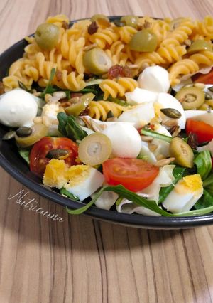 Una foto de Ensalada de pasta de lenteja