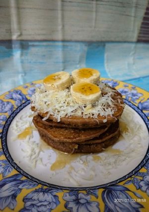 Foto resep Pancake oatmeal pisang coklat