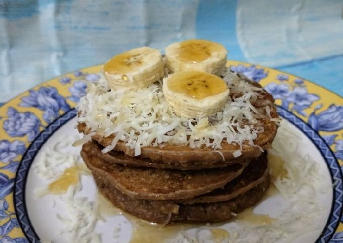 Resep Pancake oatmeal pisang coklat