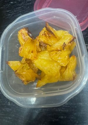 Hình của món Dứa nướng mật ong.