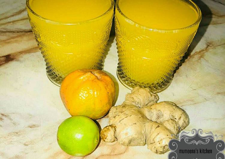 Steps to Make Homemade Tangerine drink