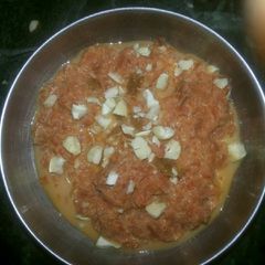 A picture of Gajar ka halwa.