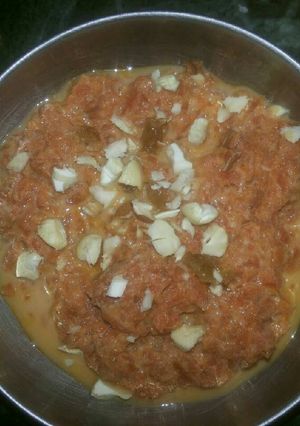A picture of Gajar ka halwa.