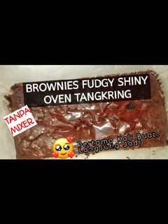 Foto resep Brownies fudgy shiny oven tangkring