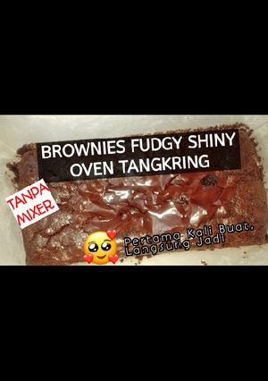 Foto resep Brownies fudgy shiny oven tangkring