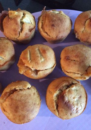 Foto di Muffin mele e marmellata di pesche