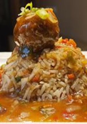 A picture of Fried Rice Manchurian.