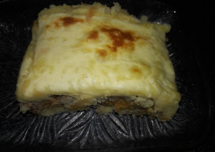 Pastel de papa, boniato y carne!