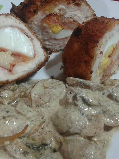 Una foto de Pechugas de pollo rellenas
