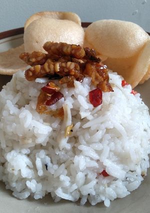 Foto resep Nasi Liwet Teri Medan RiceCooker