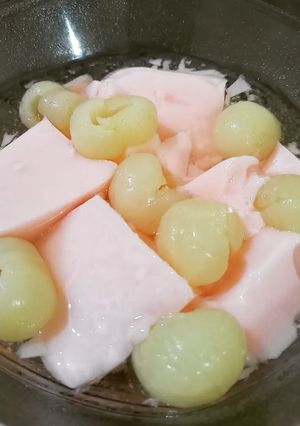 Foto resep Silky Milky Longan Pudding