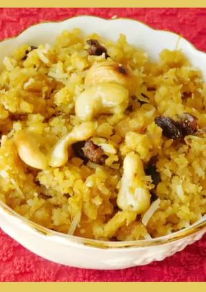 A picture of Kodo millet Puttu (Varagarisi puttu in Tamil).
