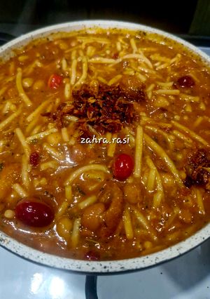 عکسی از دستور آش رشته اردبیل(آش میوه) یا اریشته آشی