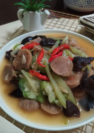 Foto resep Tumis Bakso, Labu Siam dan Oyong