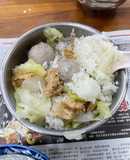 電鍋-高麗菜貢丸炊飯