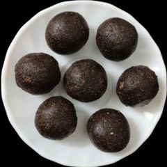 A picture of Gur Black Til laddu.