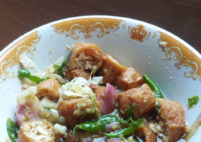Resep Tahu gejrot Resep Tahu gejrot