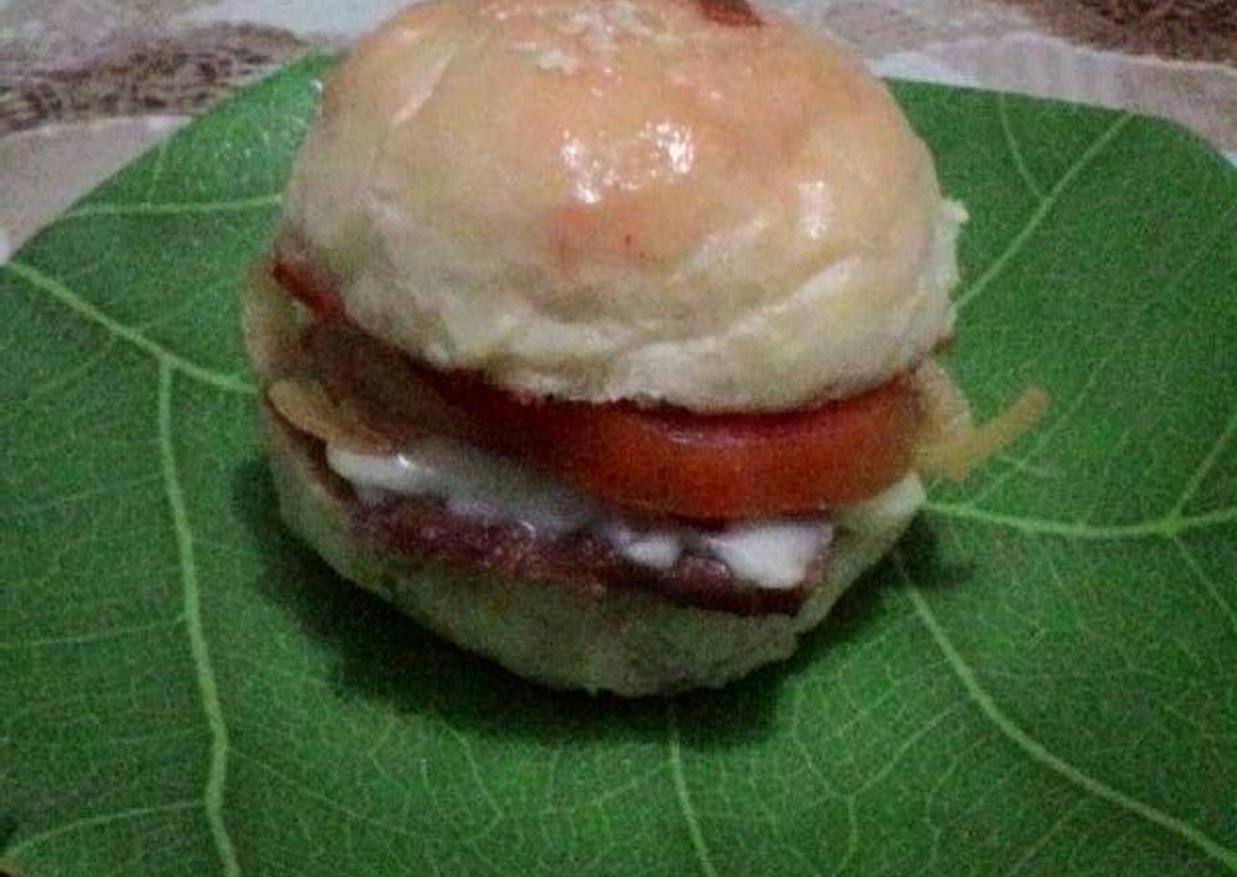 Beef burger home made