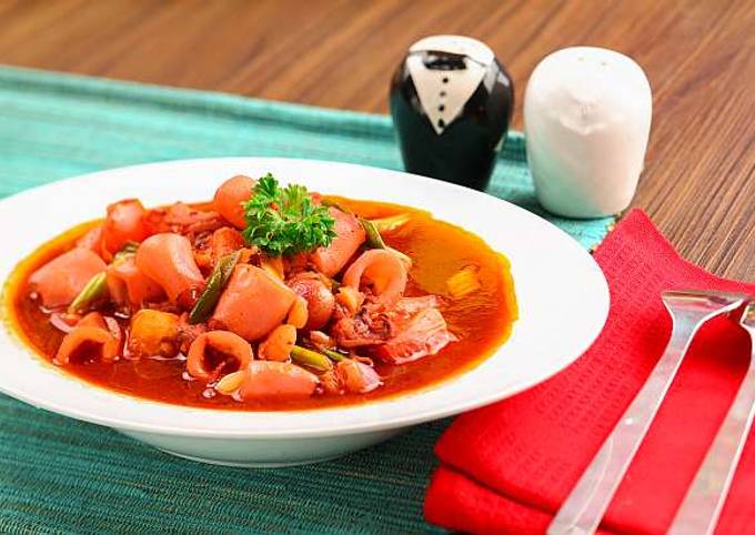 Resep Cumi Saus Super Pedas