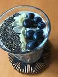 Banana blueberries smoothie
