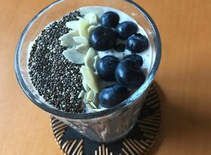 Foto resep Banana blueberries smoothie