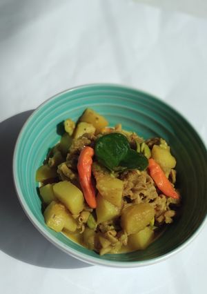 Foto resep Usus warteg (usus bumbu kuning)