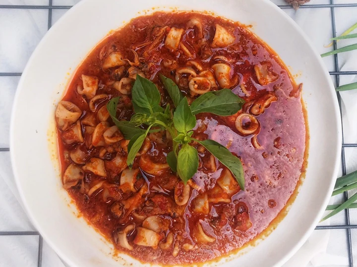 Langkah Mudah untuk Membuat Resep Cumi Pedas Kemangi yang  Bikin Ketagihan Anti Ribet, Lezat Sekali