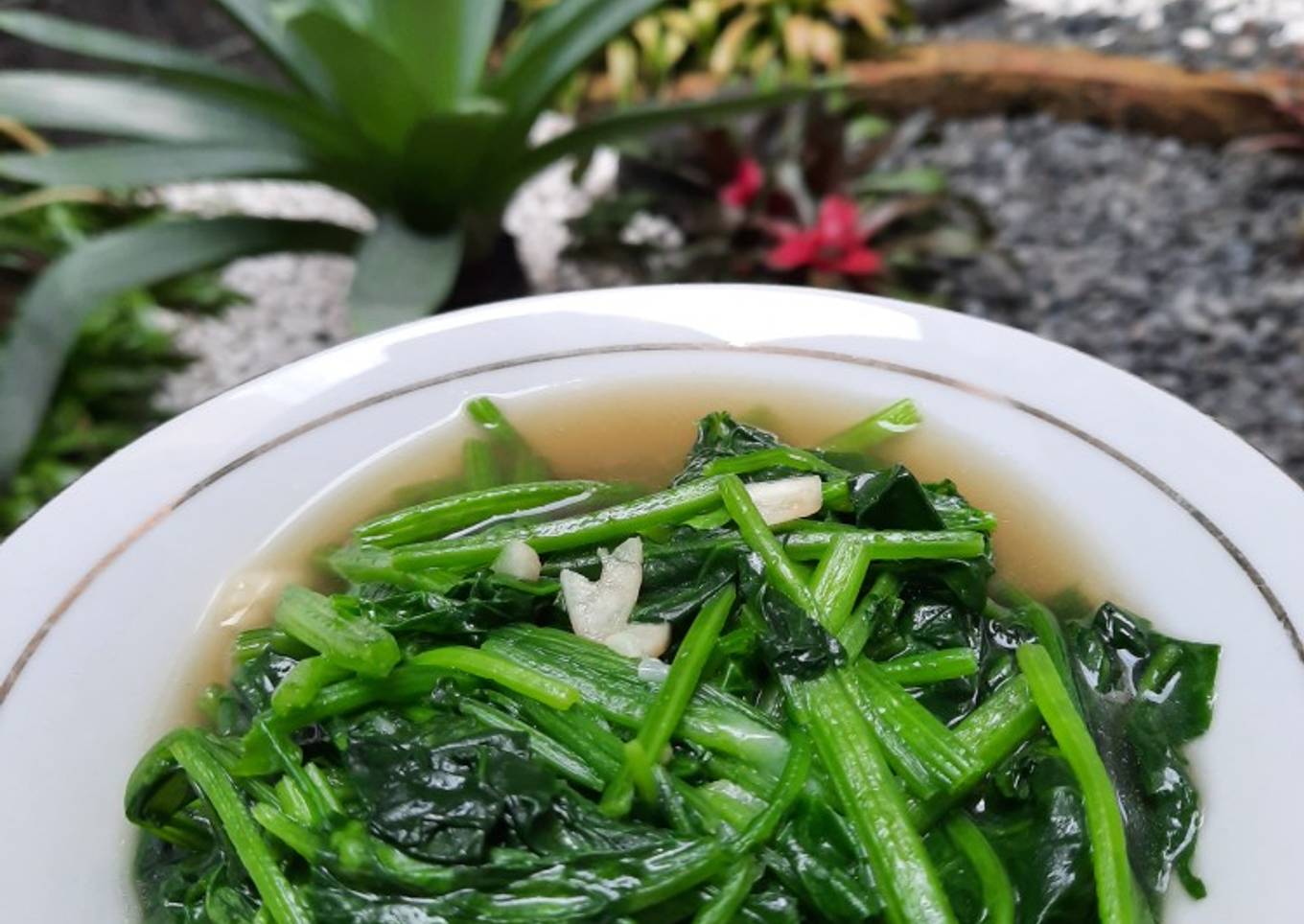 Tumis Horenso Bayam Jepang