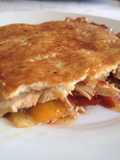 Empanada de pollo con hortalizas caramelizadas