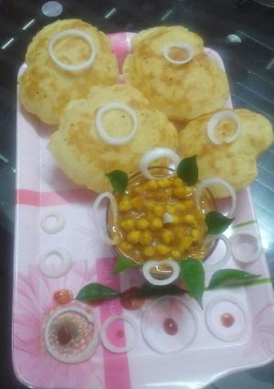 A picture of Chola batura receipe.