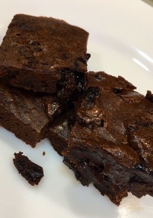 Foto resep Brownis (dark chocolate dan less sugar)