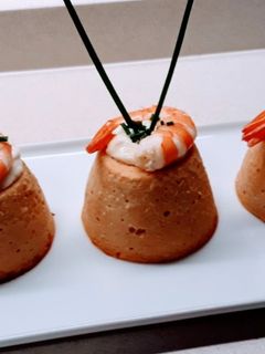 Una foto de Flan de pescado