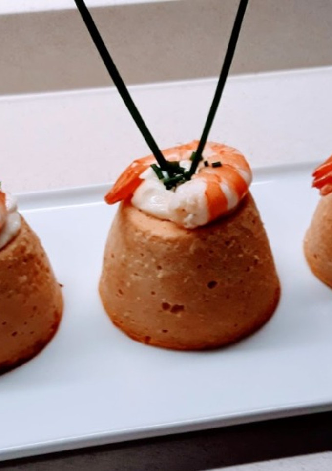 Una foto de Flan de pescado
