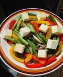 Đậu hũ xào rau củ