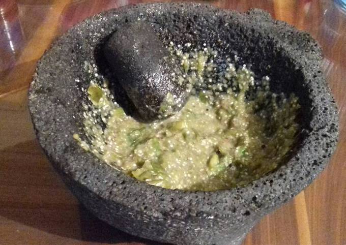 Salsa de chinicuil (gusano rojo de maguey) Receta de ROCIO
