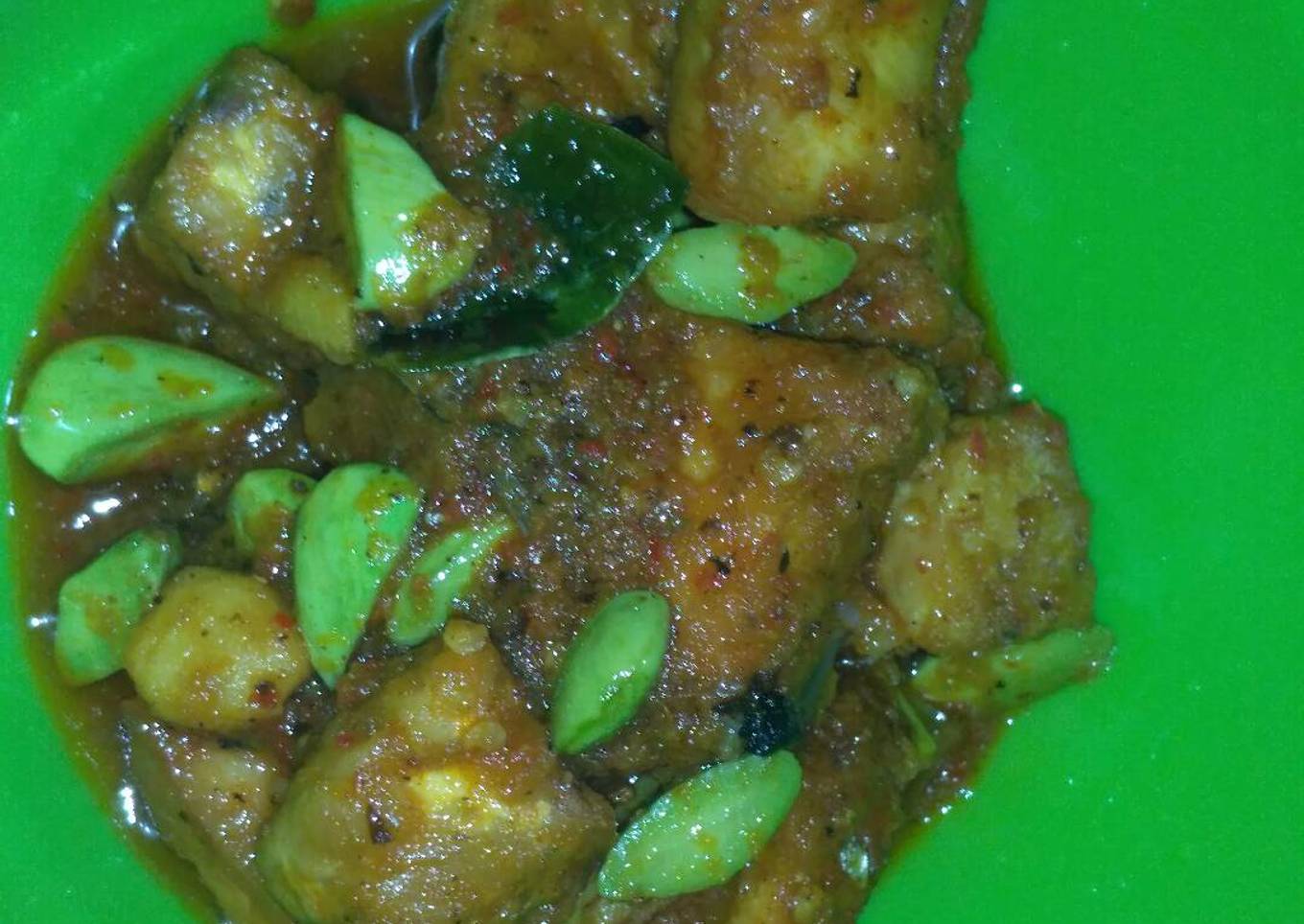 Ayam pete sambal goreng (balado)