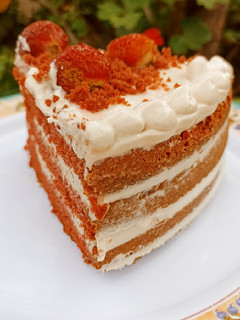 Una foto de Red velvet cake