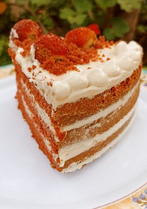 Una foto de Red velvet cake