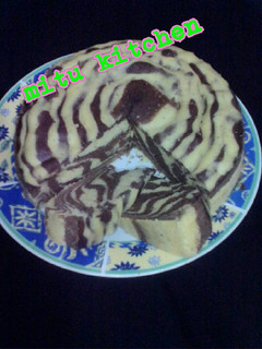 Foto resep Zebra cake kukus