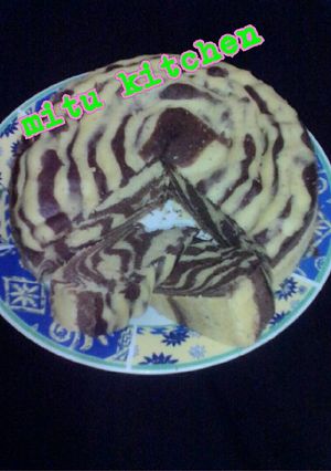 Foto resep Zebra cake kukus