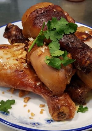 รูปของ น่องไก่ย่าง chicken drumstick grilled