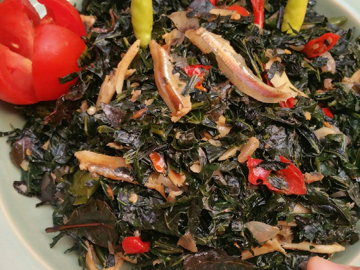 Bagaimana Membuat Oseng Daun Pepaya Jepang +Ikan Teri, Enak Banget