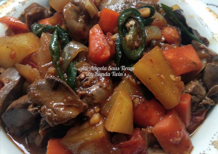 Resep Ati Ampela Saus Tiram, Lezat