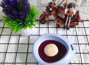 Foto resep Puree Buah Naga Mix Biskuit Milna (Snack MPASI 6 Bulan+)