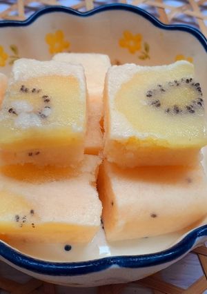 Hình của món Kem kiwi dưa lưới.