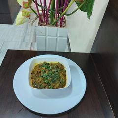 Turnip with spinach/ shaljam palak/ very tasty healthy dish A picture of Turnip with spinach/ shaljam palak/ very tasty healthy dish.