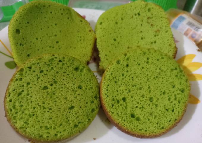 Bolu Pandan Hijau Lembut aka Sifon Enak no seret Happycall Mini